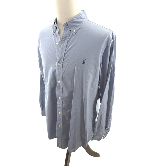 Ralph Lauren Other - Ralph Lauren Blue Cotton Oxford Button Down Shirt Long Sleeve Mens XL